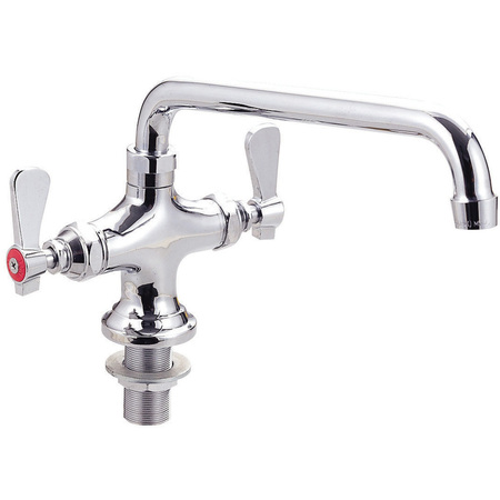 BK RESOURCES OptiFlow Faucet, dual valve, deck mount, interchangeable 8" swing spout BKF-DPF-8-G